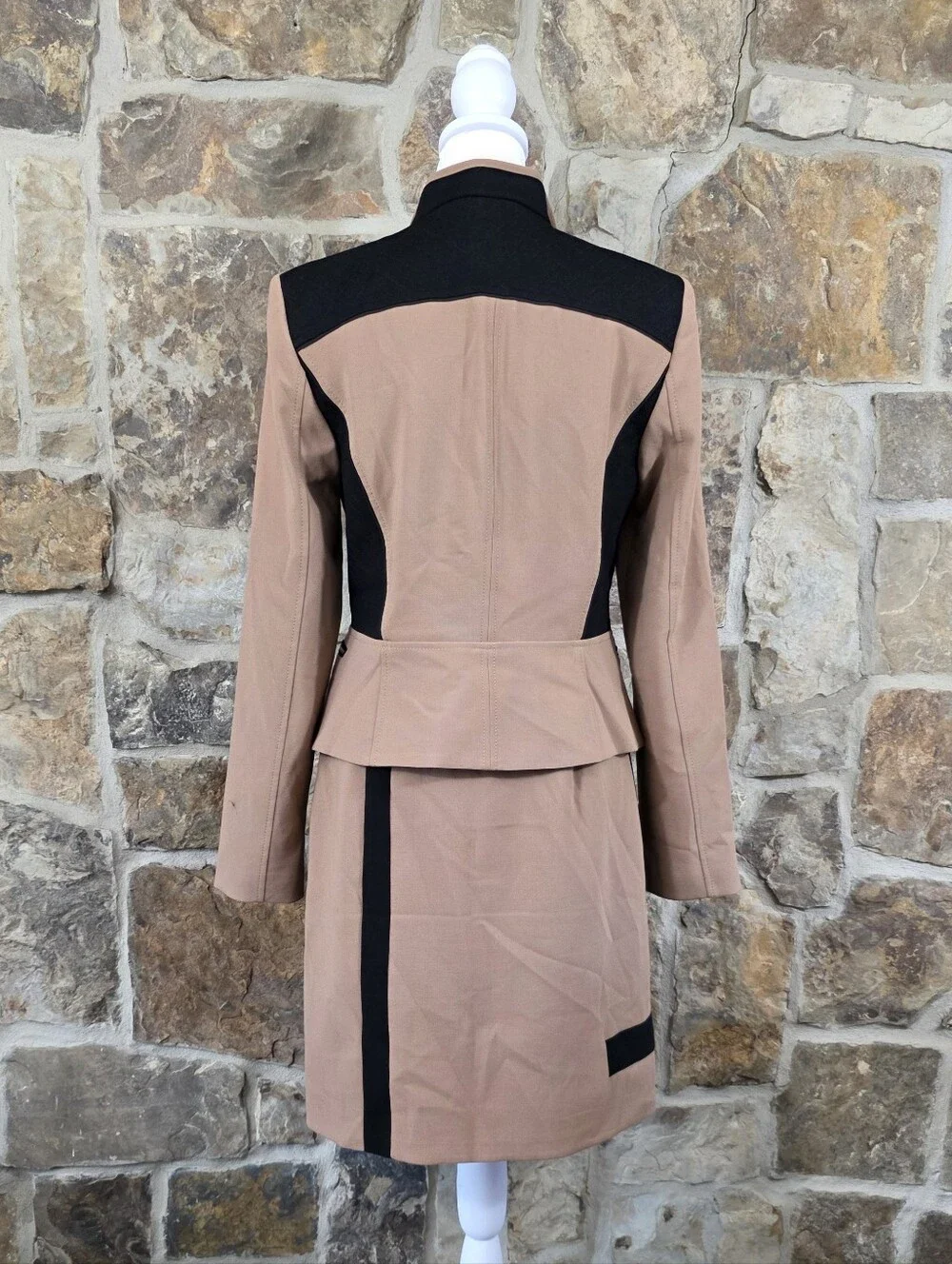 White House Black Market Moto Zip Skirt Suit Set